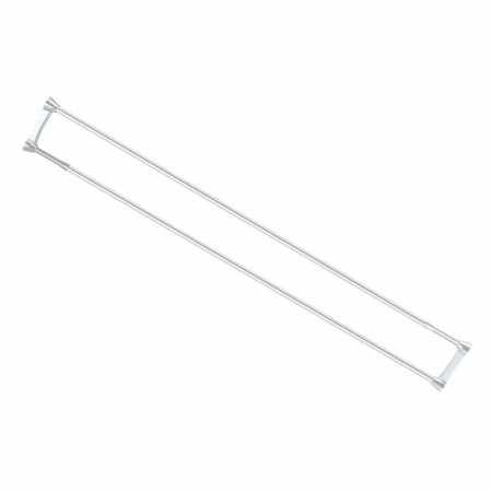 Штанга для шторки CRA-D-75x125/75cm-125 cm/телескопическая с полотенцедержателем/алюминий/ БЛИСТЕР (AC3588)